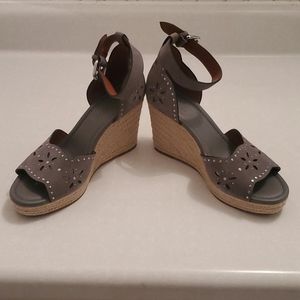 Coach Grey Wedges